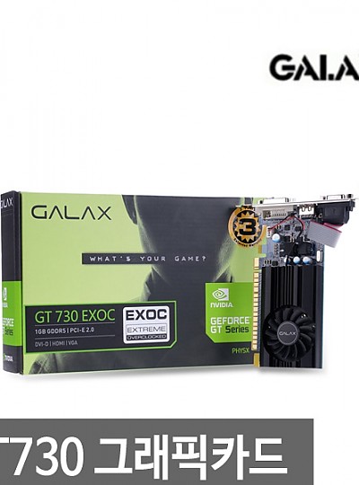 갤럭시 GALAX 지포스 GT730 EXOC D5 1GB LP