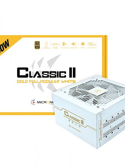 마이크로닉스 Classic II 750W 80PLUS GOLD 230V EU 풀모듈러 화이트