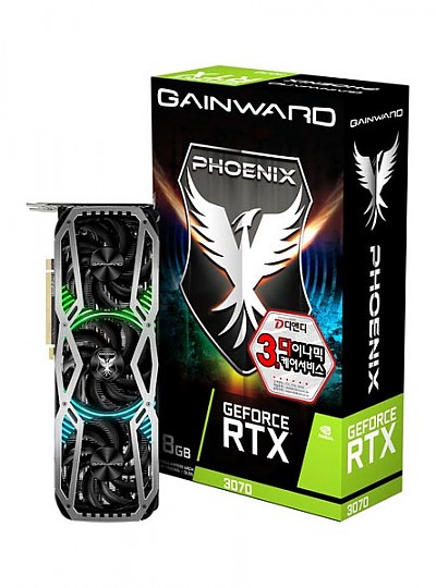GAINWARD 지포스 RTX 3070 피닉스 V1 D6 8GB V2 LHR