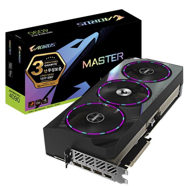 기가바이트 지포스 RTX 4090 AORUS Master D6X 24GB