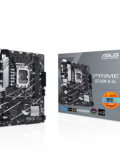 ASUS PRIME B760M-K D4 메인보드 (LGA1700/DDR4/M-ATX)