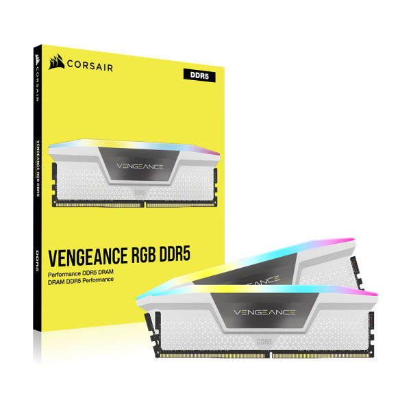 커세어 DDR5 32GB PC5-48000 CL36 VENGEANCE RGB WHITE (C4) 메모리 (16Gx2)