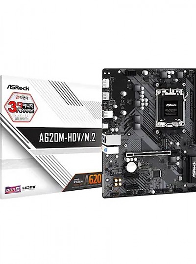 애즈락 A620M-HDV/M.2 메인보드 (AM5/DDR5/M-ATX)