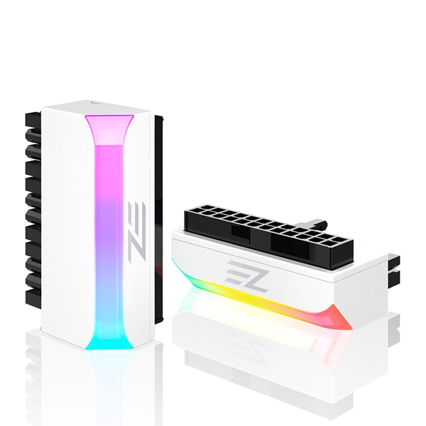 EZDIY-FAB ATX 24핀 ARGB 어댑터 튜닝용품 화이트