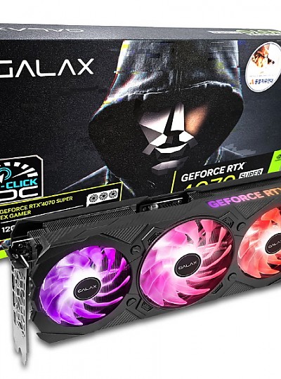 갤럭시 GALAX 지포스 RTX 4070 SUPER EX GAMER BLACK OC D6X 12GB